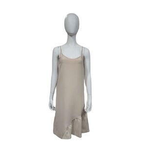 SMOCK by Mohawk General Store Cream Side Ruffle Dress